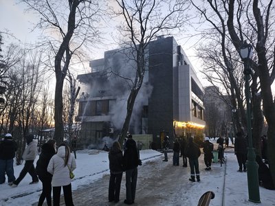 Пожежа в ресторані у саду Шевченка Пожежа в ресторані у саду Шевченка