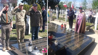 Пам'ятник польським легінерам, які загинули у боях із більшовиками у 1920 році відкрили у Рівному Пам'ятник польським легінерам, які загинули у боях із більшовиками у 1920 році відкрили у Рівному