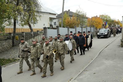 Попрощалися з військовим, Тарас Петрик, Тернопіль, жовтень 2025 Попрощалися з військовим, Тарас Петрик, Тернопіль, жовтень 2025