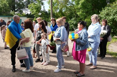 До Бердичева після майже 4 років російського полону повернувся військовий Євген Климчук До Бердичева після майже 4 років російського полону повернувся військовий Євген Климчук