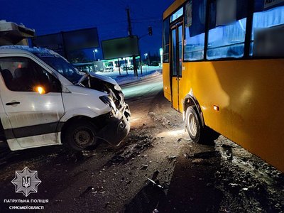 Через аварію в Сумах травмована жінка Через аварію в Сумах травмована жінка