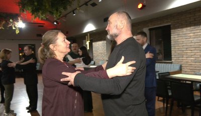 Володимир Андрухів, Олена Мудра, танго, танці, ветерани, 13 лютого 2026, Тернопіль Володимир Андрухів, Олена Мудра, танго, танці, ветерани, 13 лютого 2026, Тернопіль