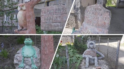 "Будинок з химерами" у Вінниці: містянин прикрасив балкон скульптурами міфічних істот "Будинок з химерами" у Вінниці: містянин прикрасив балкон скульптурами міфічних істот