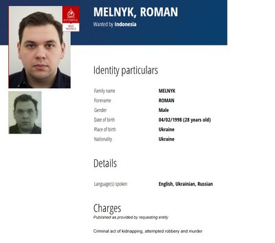 Викрадення дніпрянина Комарова на Балі: Інтерпол оголосив у розшук п’ятьох підозрюваних у вбивстві людини Викрадення дніпрянина Комарова на Балі: Інтерпол оголосив у розшук п’ятьох підозрюваних у вбивстві людини
