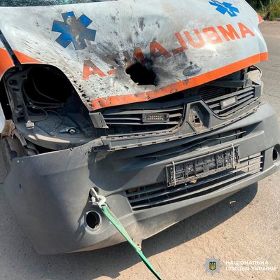"Швидку" на Харківщині атакував російський дрон "Швидку" на Харківщині атакував російський дрон