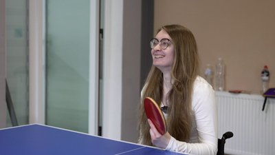 Реабілітація людей, які пересуваються на кріслі колісному, теніс, доступність, Тернопільщина, травень 2025 Реабілітація людей, які пересуваються на кріслі колісному, теніс, доступність, Тернопільщина, травень 2025