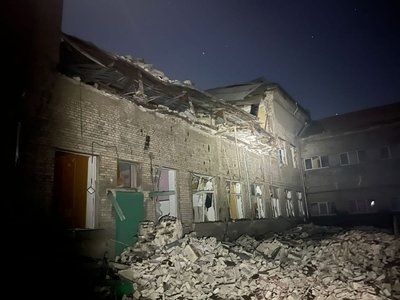 Наслідки обстрілу школи у Краматорську. Фото: Telegram / Павло Кириленко Наслідки обстрілу школи у Краматорську. Фото: Telegram / Павло Кириленко