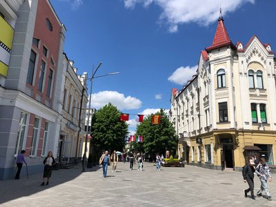 У День Європи у Житомирі на Михайлівській — світлини та прапори країн, які допомагають місту У День Європи у Житомирі на Михайлівській — світлини та прапори країн, які допомагають місту