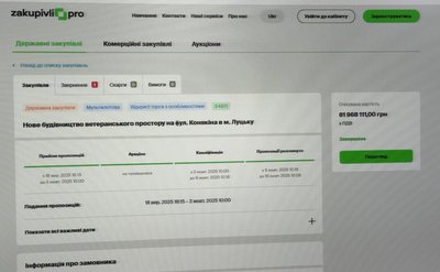 Під час будівництва ветеранського простору у Луцьку виявили фінансові порушення Під час будівництва ветеранського простору у Луцьку виявили фінансові порушення