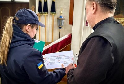 Рятувальники перевіряють храми на дотримання правил пожежної безпеки, Тернопільщина, 31 березня 2026 року Рятувальники перевіряють храми на дотримання правил пожежної безпеки, Тернопільщина, 31 березня 2026 року