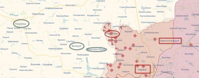 Мапа Очеретинської громади
