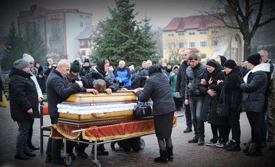Попрощалися з воїном Андрієм Борухом, Тернопільщина, грудень 2024