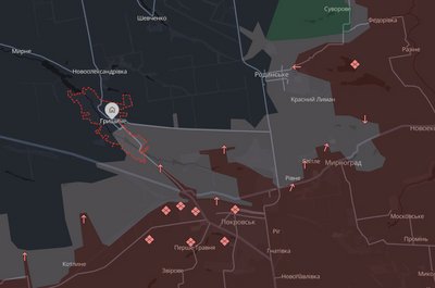 Сили оборони відбили механізований штурм Гришиного: залишки російської піхоти шукають в селі Сили оборони відбили механізований штурм Гришиного: залишки російської піхоти шукають в селі