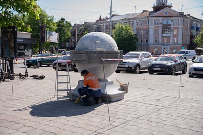 У Полтаві розпочали ремонт пам’ятника "1100 років Полтави": які роботи проведуть У Полтаві розпочали ремонт пам’ятника "1100 років Полтави": які роботи проведуть