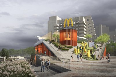 У середмісті Дніпра можуть збудувати McDonald’s з відкритим зеленим майданчиком на даху У середмісті Дніпра можуть збудувати McDonald’s з відкритим зеленим майданчиком на даху