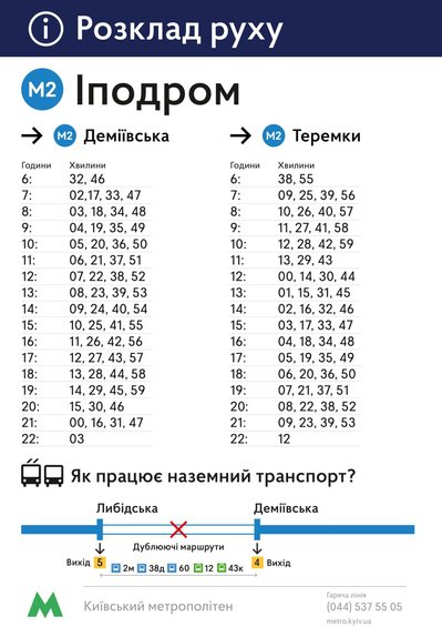 Між станціями метро "Теремки"-"Деміївська" запустять "човниковий" рух поїздів