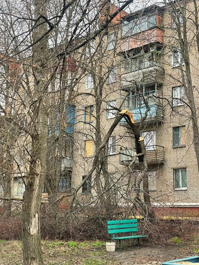 Слов'янськ, наслідки негоди 31 березня. Фото: Facebook / Вадим Лях Слов'янськ, наслідки негоди 31 березня. Фото: Facebook / Вадим Лях