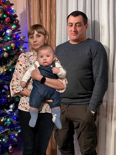 Військовий з дружиною та сином Володею Військовий з дружиною та сином Володею