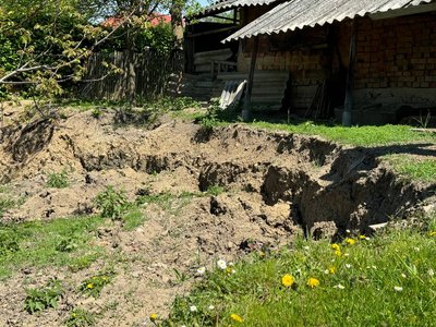 зсув ґрунту, обвал зсув ґрунту, обвал