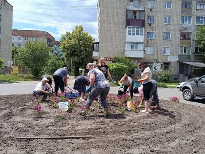 У Лебедині організували акцію "Посади квіти" У Лебедині організували акцію "Посади квіти"