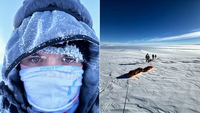 Температура до 40° морозу: закарпатець Михайло Переганя підкорив вершину Антарктиди — гору Вінсон Температура до 40° морозу: закарпатець Михайло Переганя підкорив вершину Антарктиди — гору Вінсон
