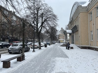 Через негоду громадський транспорт у Кременчуці курсує з затримками Через негоду громадський транспорт у Кременчуці курсує з затримками