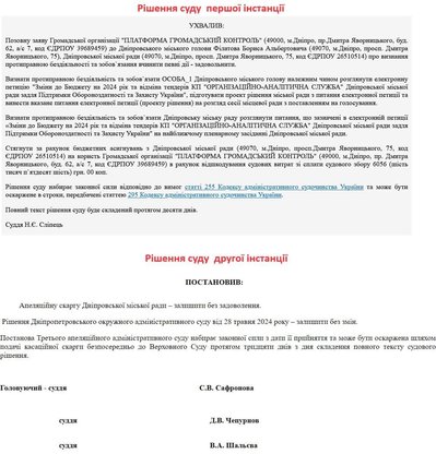 У Дніпрі суд визнав неправомірною бездіяльність міськради щодо петиції про "Зміни до бюджету міста" У Дніпрі суд визнав неправомірною бездіяльність міськради щодо петиції про "Зміни до бюджету міста"