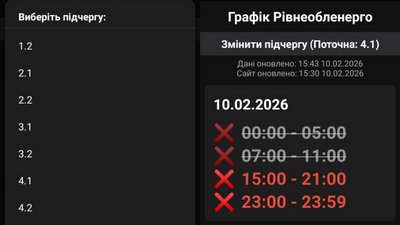 Безкоштовний мобільний додаток із графіками відключень світла розробив підприєменць на Рівненщині Безкоштовний мобільний додаток із графіками відключень світла розробив підприєменць на Рівненщині