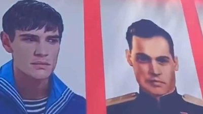 Ештон Кутчер та Джонні Депп "радянські солдати" Ештон Кутчер та Джонні Депп "радянські солдати"