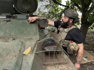 командир відділення зенітна установка військовослужбовець 93 ОМБр "Холодний яр" Сергій "Балу" Донецька область 13 вересня 2024 рік
