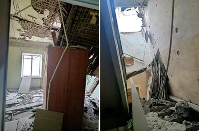 Внаслідок російського обстрілу пошкоджено будівлі Суспільне Херсон Внаслідок російського обстрілу пошкоджено будівлі Суспільне Херсон