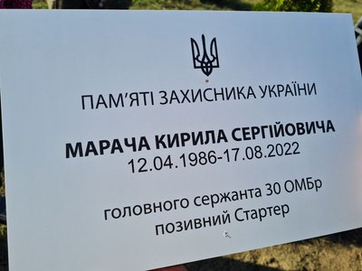 У громаді на Житомирщині в пам'ять про полеглих воїнів висадили туї У громаді на Житомирщині в пам'ять про полеглих воїнів висадили туї