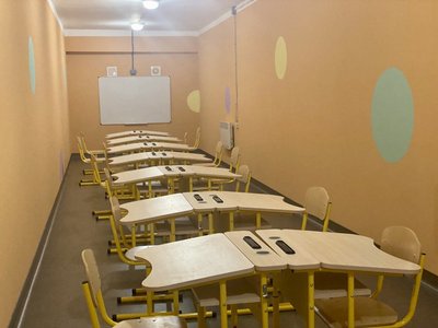 Укриття для одного з класів Новогуйвинського ліцею Укриття для одного з класів Новогуйвинського ліцею