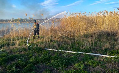 На Черкащині вигоріло майже сім гектарів сухої рослинності та очерету На Черкащині вигоріло майже сім гектарів сухої рослинності та очерету