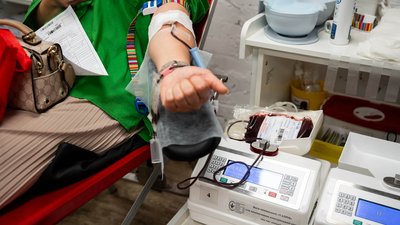 Забір крові у донора, Харків, червень 2026 року Забір крові у донора, Харків, червень 2026 року