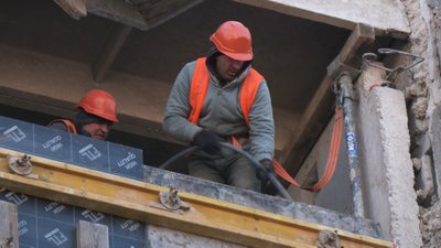 будівельники, будинок, дрон, ремонт будівельники, будинок, дрон, ремонт