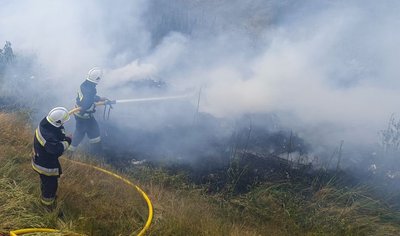 На відкритих територіях поблизу сіл Стріхівці та Бучая зафіксували займання сміття