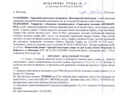 Який вигляд має сквер у Житомирі, який ремонтували за 5,4 мільйона Який вигляд має сквер у Житомирі, який ремонтували за 5,4 мільйона