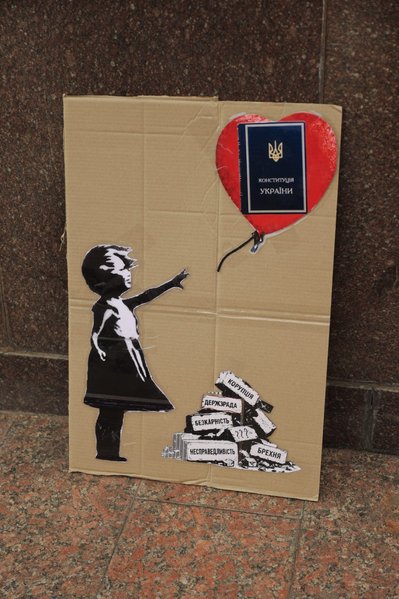 Бенксі, протести Бенксі, протести
