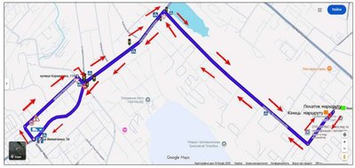 Маршрут №15 для практичних іспитів з водіння у Чернівцях
