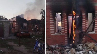 Російські БпЛА атакували Біленьке на Запоріжжі: згорів будинок та автомобіль Російські БпЛА атакували Біленьке на Запоріжжі: згорів будинок та автомобіль