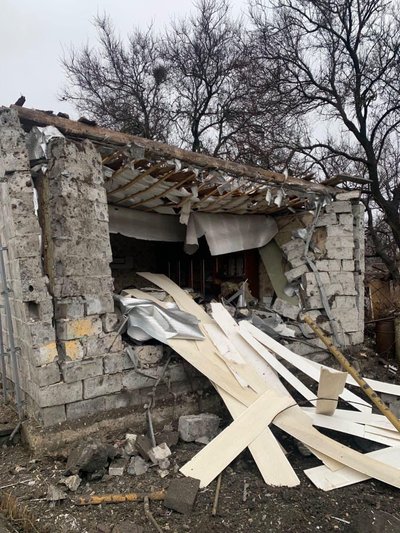 Наслідки обстрілів Краматорська 6 січня. Фото: Facebook / Олександр Гончаренко Наслідки обстрілів Краматорська 6 січня. Фото: Facebook / Олександр Гончаренко