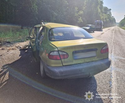Легковий автомобіль після ДТП 14 липня 2026 року Легковий автомобіль після ДТП 14 липня 2026 року