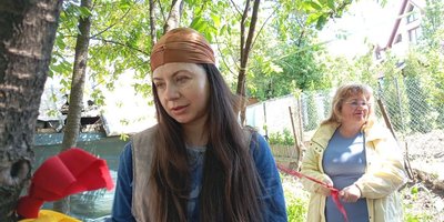 Ольга Колоша, акція, "Килим любові та журби", ВПО, 18 травня 2026, Тернопіль Ольга Колоша, акція, "Килим любові та журби", ВПО, 18 травня 2026, Тернопіль