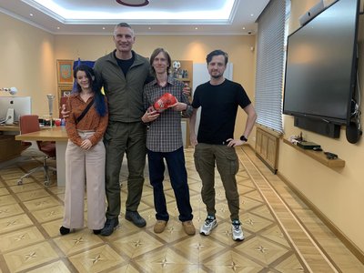 Дмитро Перов на зустрічі з мером Києва Віталієм Кличком