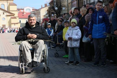 Вербна неділя, Франківськ, освячення