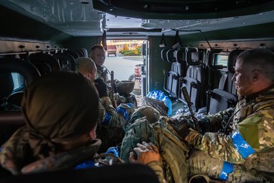 Військові бригади Нацполіції "Лють" готуються до виїзду на бойові позиції у Нью-Йорку, Донеччина, 9 липня 2024 року Військові бригади Нацполіції "Лють" готуються до виїзду на бойові позиції у Нью-Йорку, Донеччина, 9 липня 2024 року