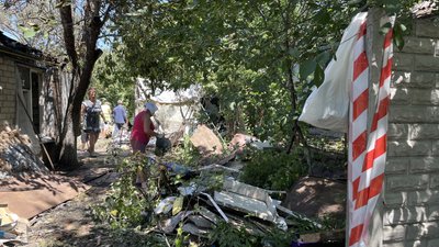 падіння уламків, обстріл РФ, Основʼянський район, Харків падіння уламків, обстріл РФ, Основʼянський район, Харків