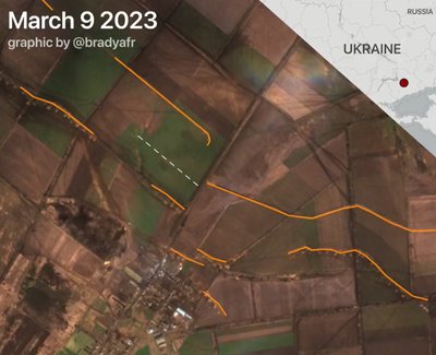 Росіяни будують оборонні споруди на Запоріжжі Росіяни будують оборонні споруди на Запоріжжі