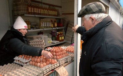 У Черкасах на ринку здорожчали яйця
